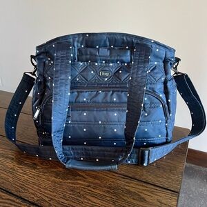 Lug Soprano Tote Bag Navy Pearl Baby Diaper Briefcase Academia City XL Purse